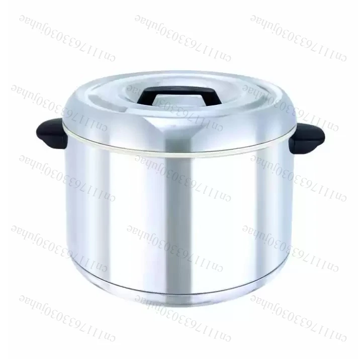 Japanese Wood Grain Rice Insulated Bucket Warm Sushi Rice Cooker Stainless Steel Warmer