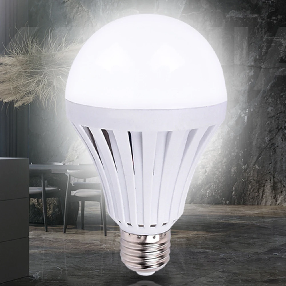

5/7/9/12W Emergency Bulb Light Rechargeable E27 Smart Light Bulb Energy Saving Environmentally for Living Room Bathroom