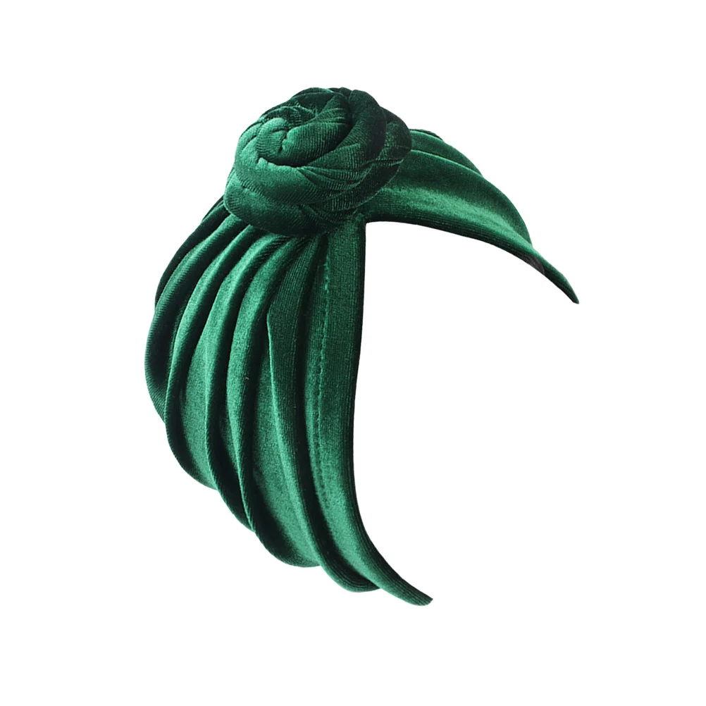 

Head Wrap Hat Green Stylish Turban For Women Waterproof Shower Cap Breathable Elastic Hair Protector Kerchief Bohemian