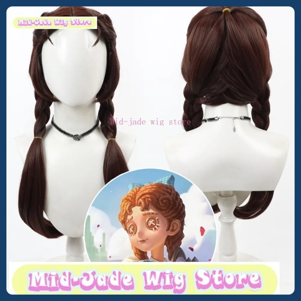 Peluca de jade medio tienda Identity V niña Dorothy Cosplay peluca Anime juego de rol pelo sintético accesorios de disfraces de Halloween