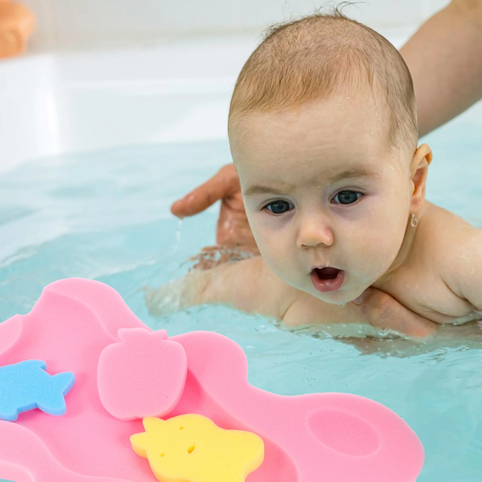 

Bath Sponge Cushion Mat Non slip Anti s Support Pad for Newborn Toddler Infant Bathing Premium Materials Durability