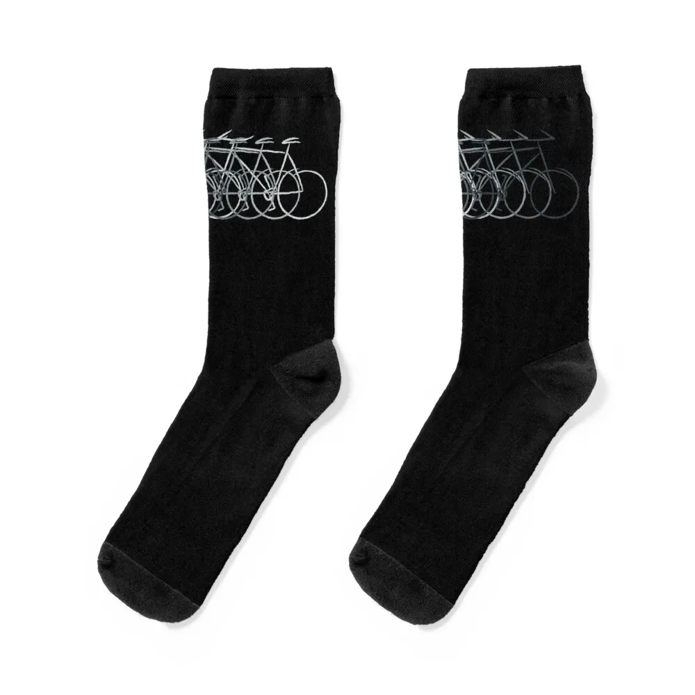 

Just bike grey Socks halloween cute Antiskid soccer Run Socks Women Men's