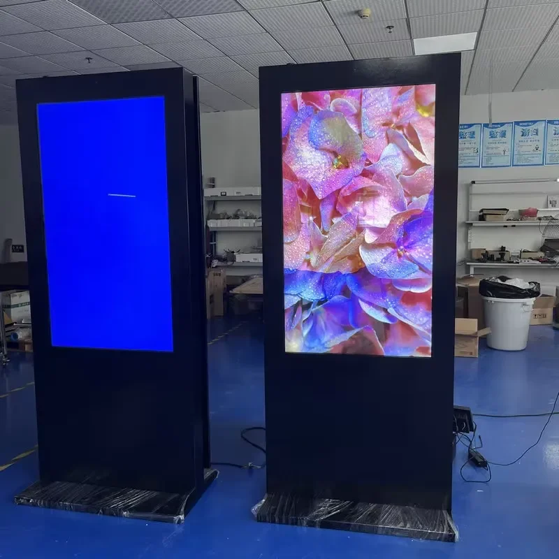 Outdoor Digital Billboard for Advertising-IP65 Rated Floor Stand Bus/Elevator Video Display Media Photo Animation Display