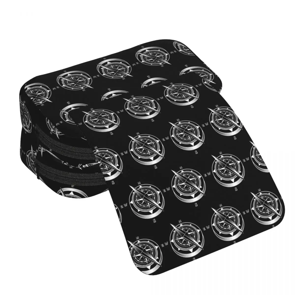 Nautical Compass Captain Anchor Boat Pencil Case for Students Gifts Pen Box Pencil Bag Stationery Supplies Pen Holder Bag