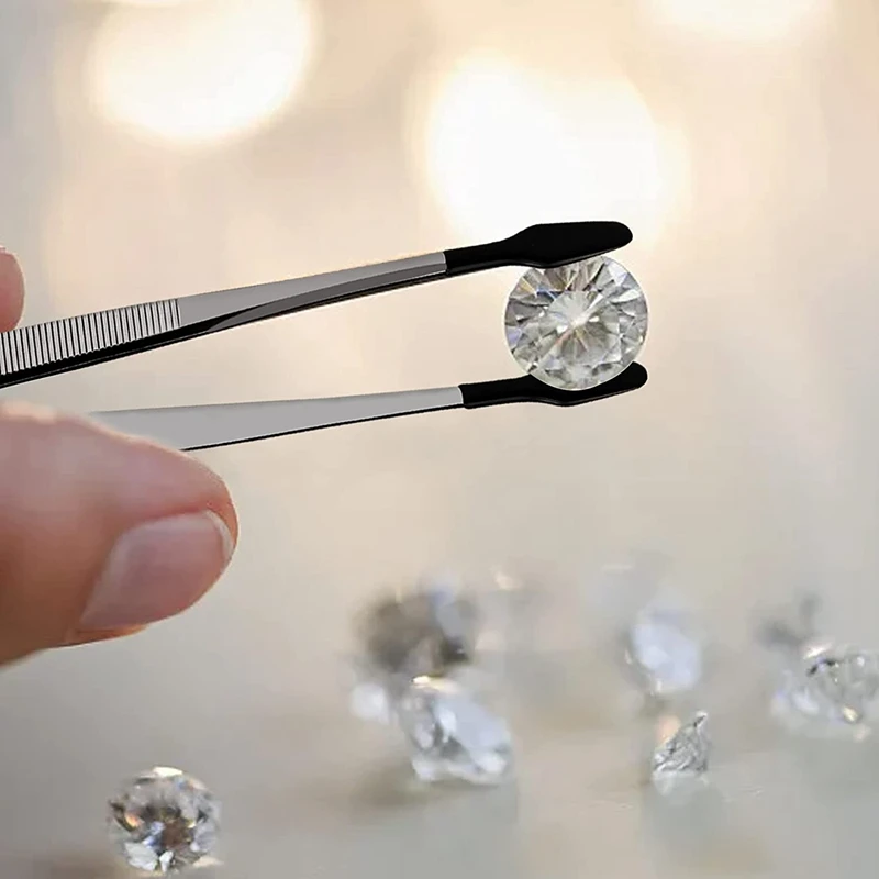 3 قطعة مجموعة الملقط الدقة المغلفة طويلة الملقط ، لصناعة مختبر الحرفية هواية الملقط كماشة أدوات المجوهرات