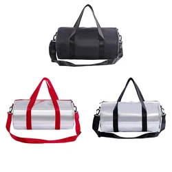 Gym Fitness Bags Man Leather Travel Handbags Duffle Waterproof Shoulder Swimming Beach Luggage Sports Boxing Boston Bags Male