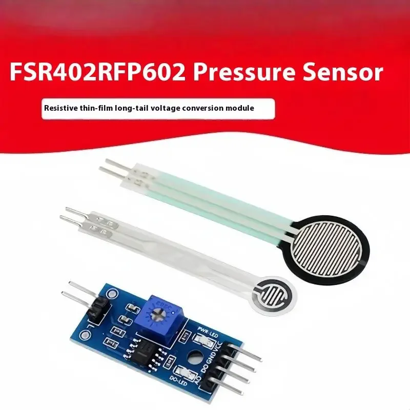 

1Pcs Resistive Membrane Pressure Sensor Module Load Cell Flexible Force Sensitive Analog FSR402 4mm 5mm 7mm 110mm For Arduino