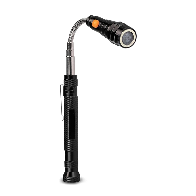 B03C-Magnetic Pickup Tool For Men - Telescopic Magnet With LED Flashlight And 22Inch Telescopic Neck - Tool Gift For Dad