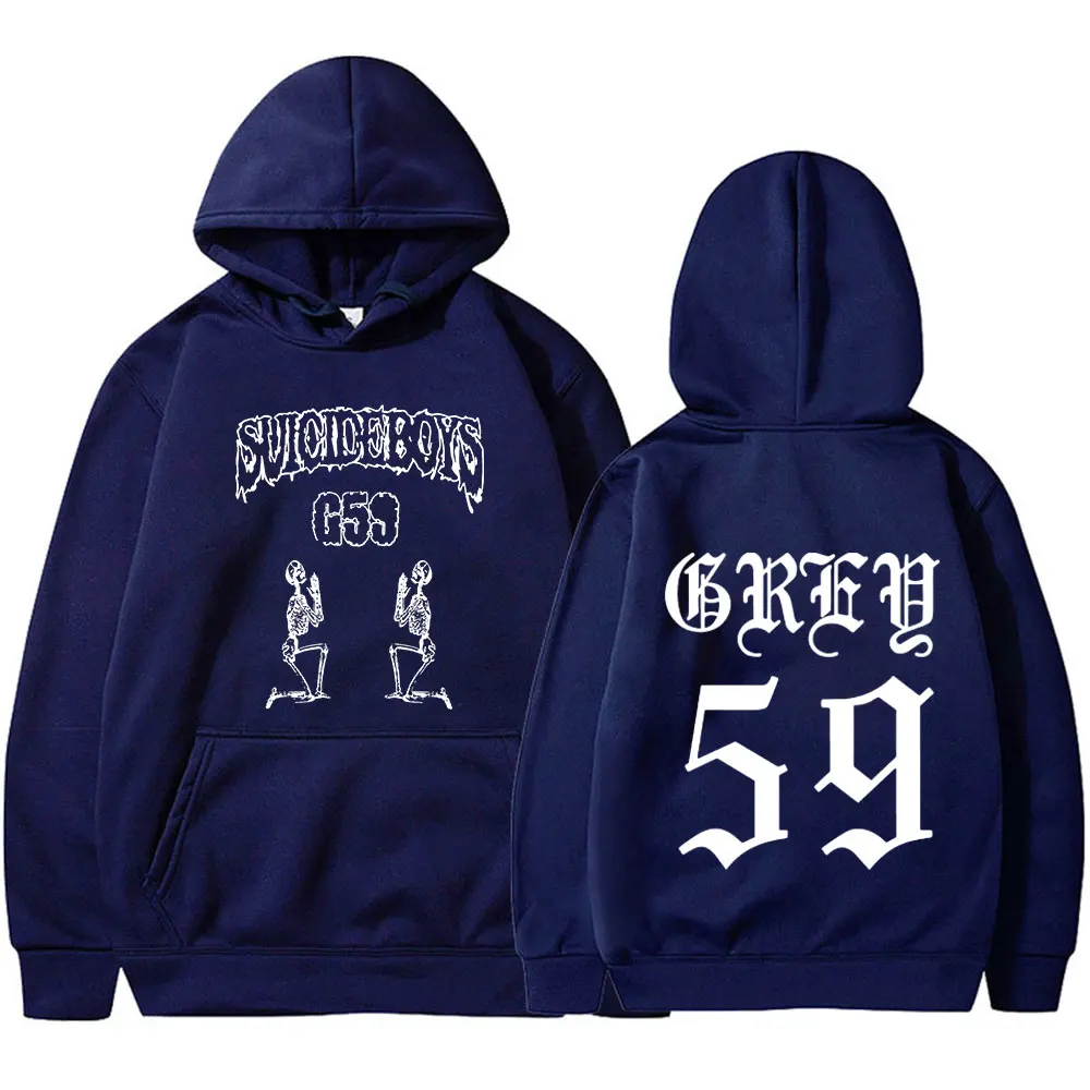 Suicideboys G59 Skeleton Hoodies Men's Women Clothing Gothic Vintage Hooded Sweatshirts Fleece Warm Long Sleeve Loose Pullovers