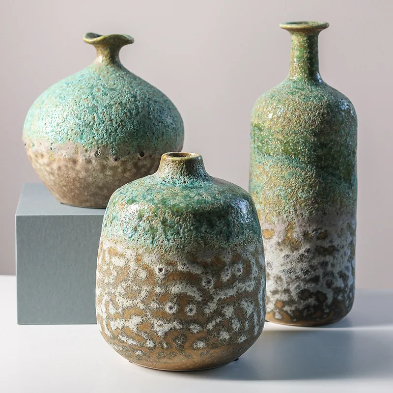 

Ceramic Vase Kiln Changing Bubble Glaze Gradient Color Art Ornaments Flower Arrangement Home Furnishings