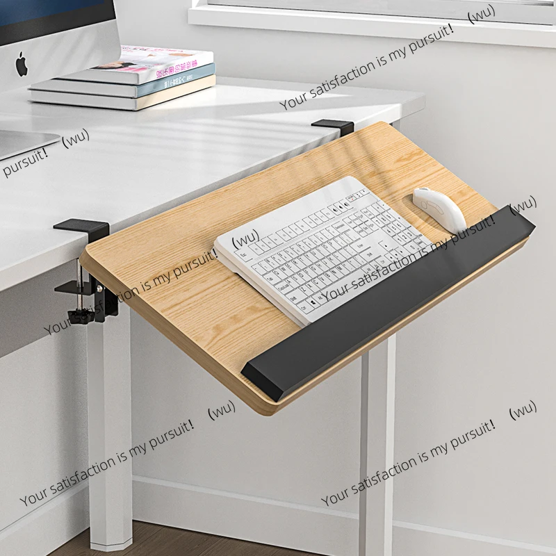 ZNo Drill Keyboard Tray Foldable Ergonomic Laptop Stand Space Saving Mouse Board for Study Desk Dorm Room Computer Accessories