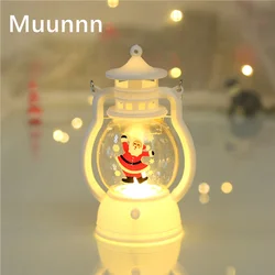 Muunnn Gift Nieuwjaar Kerstman Kerstornamenten LED-lantaarn Licht Vrolijke kerstversiering voor thuis Kerstmis Navidad Noel