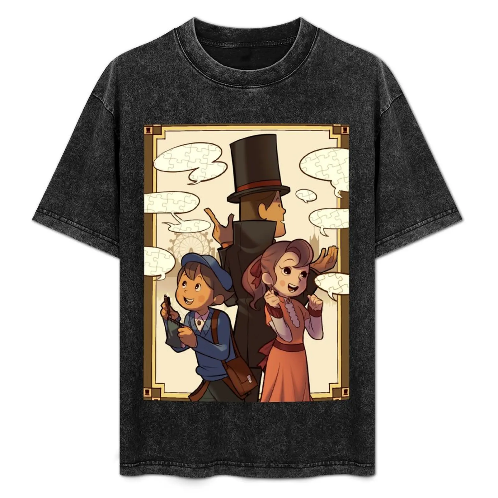 

Professor Layton T-Shirt Casual Breathable Short Sleeve Top