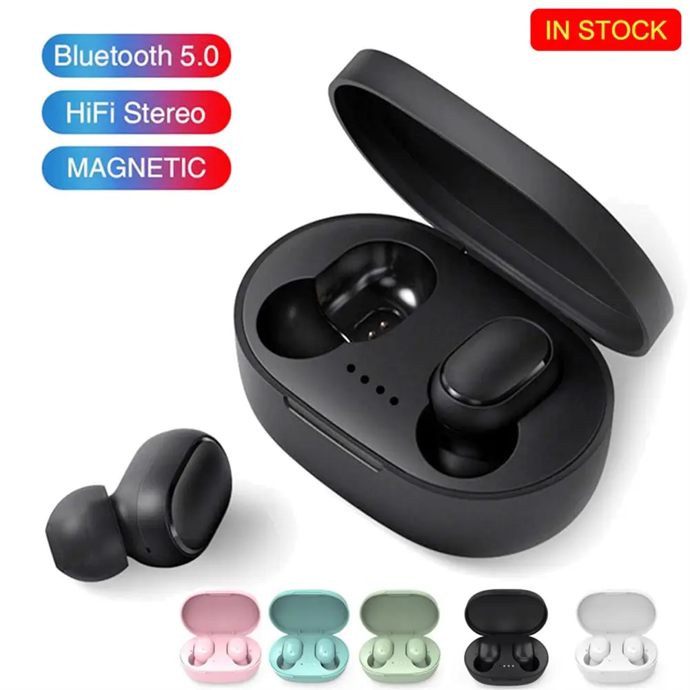 A6S TWS Sem Fio Bluetooth Headset com Microfone, Fones De Ouvido Impermeável, Cancelamento De Ruído, Som Estéreo, Fone De Ouvido para Xiaomi, Novo