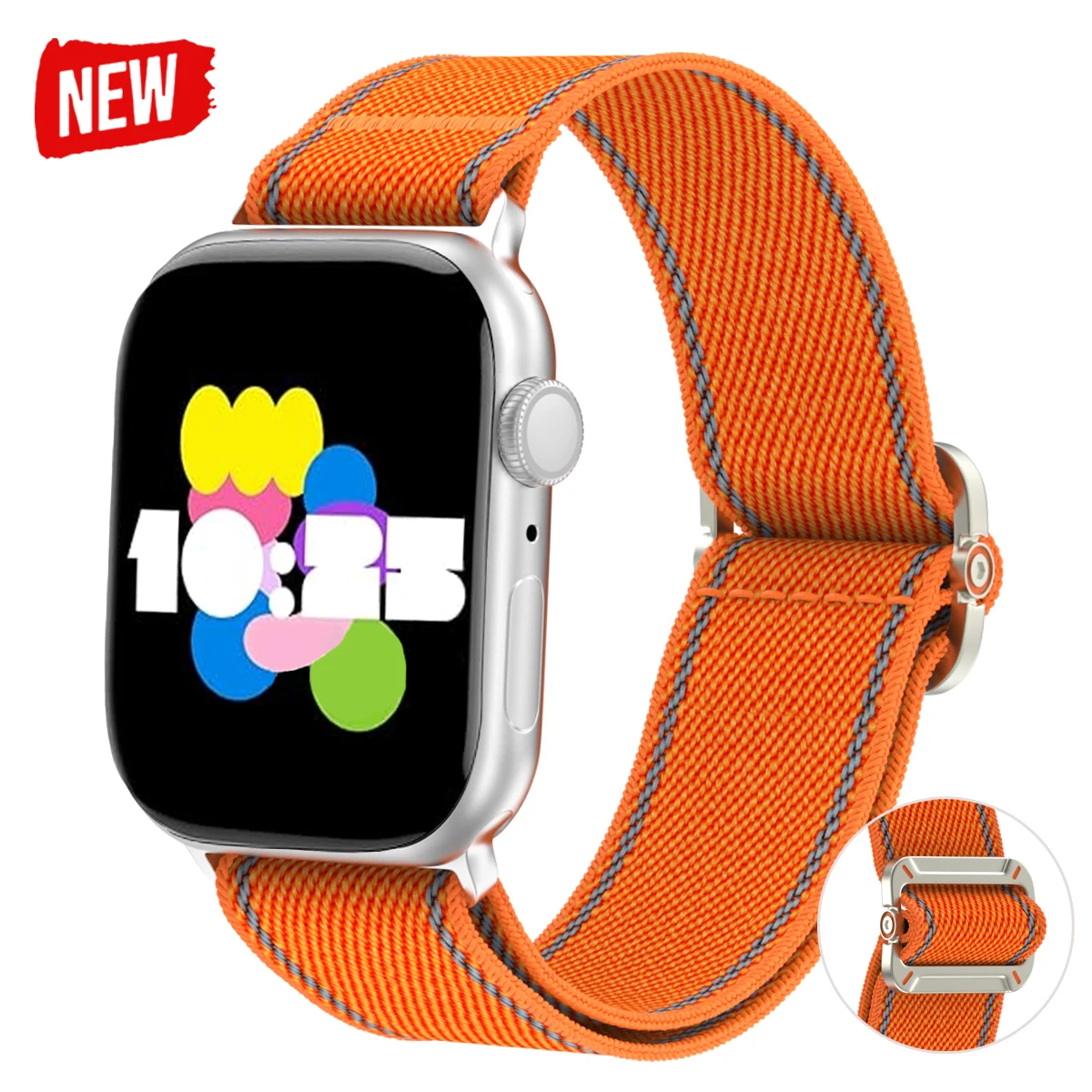 Elastic Nylon Stap for Apple Watch Band 11 10 42mm 46mm 49mm 44mm 40mm 38mm Belt for IWatch Ultra 3 Series 6 Se 7 8 9 45mm 41mm