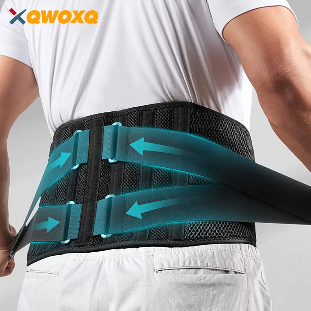 

Breathable Back Braces for Lower Back Pain Relief with 7 Stays, Back Support Belt, Anti-skid Lumbar Support Belt for Sciatica