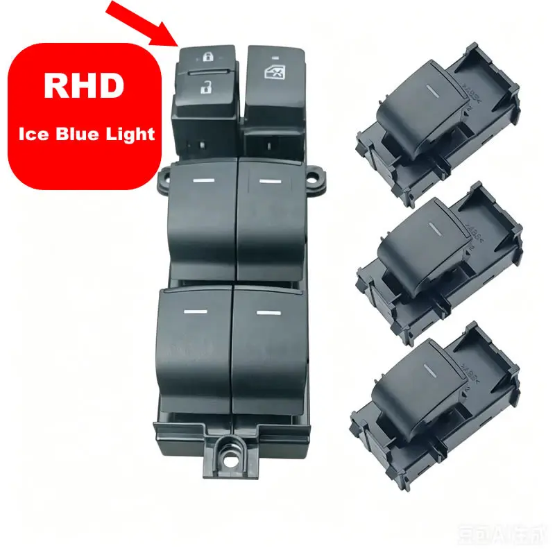 RHD LHD beleuchteter LED-Fensterheberschalter für Toyota RAV4 RAV 4 XA50 C-HR 2019-2021 HYBRID 2020 Yaris Cross 2022 Corolla – Detail 17
