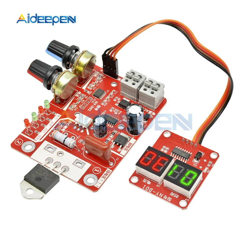 Placa de Controle Máquina de Soldadura do Ponto Soldador ca 110v 220v a 9v Transformador Controlador Sincronismo Corrente Tempo 40a 100a