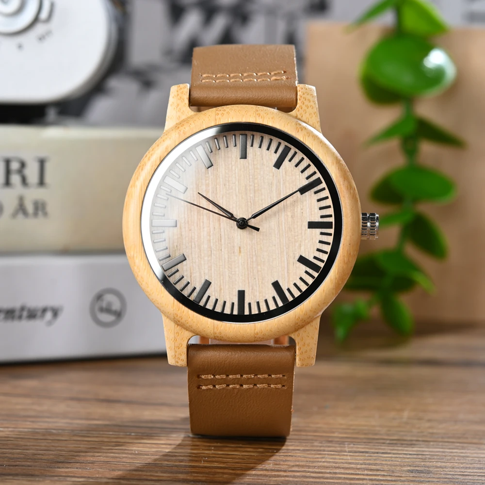 BOBO BIRD Bamboo Watches Men & Women Quartz Watch Gift Box Packing Support Customized Dropshipping