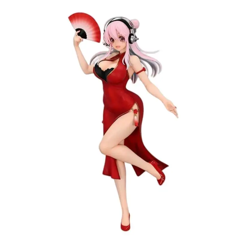 Genuino Furyu Super Sonico la animación Supersonico Trio Try It figura coleccionista de Pvc figura nueva y sin abrir modelo juguete para regalo