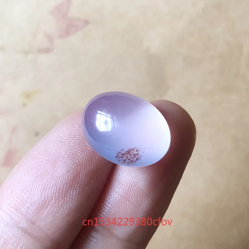 Natural Permeating Ice Violet Chalcedony Bread Beads Accessories DIY Bracelet Necklace Jewellery Fashion Hand-Carved Lucky Gift