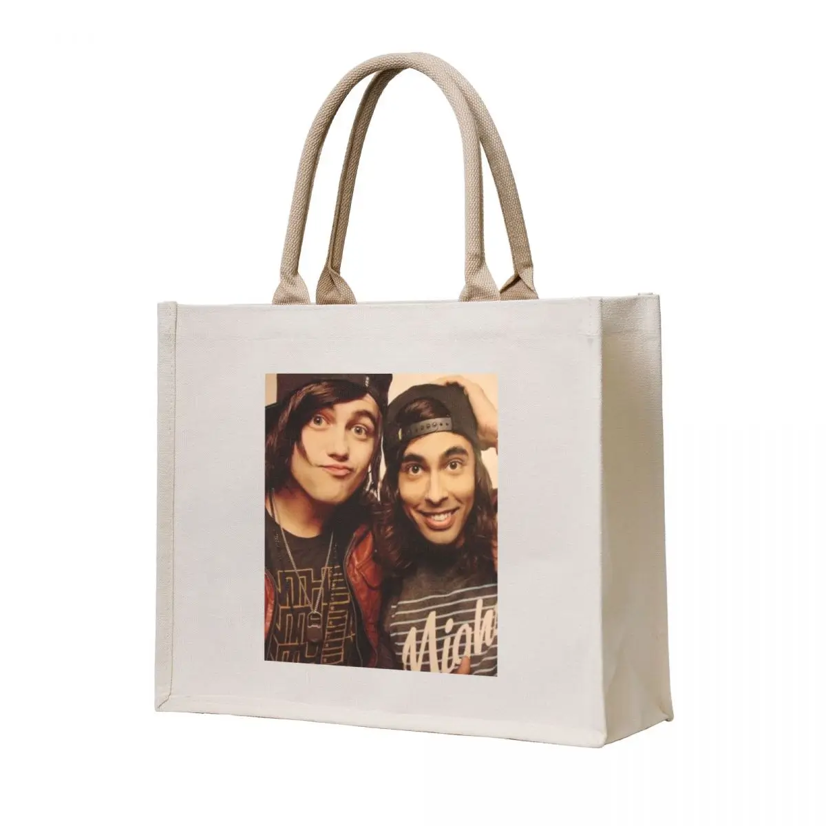 

Kellin Quinn and Vic Fuentes Tote Bag bags woman 2025 Handbags Candy bags canvas tote bags