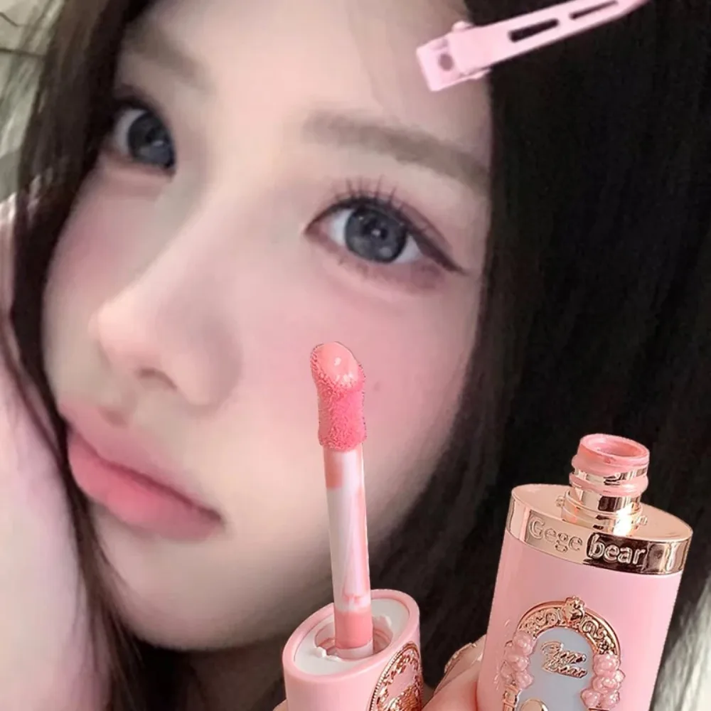 Milk Peach Liquid Blush Matte Rouge Velvet Garden Blusher Natural Brighten Face Contour Tint Non Fading Waterproof Sponge Brush