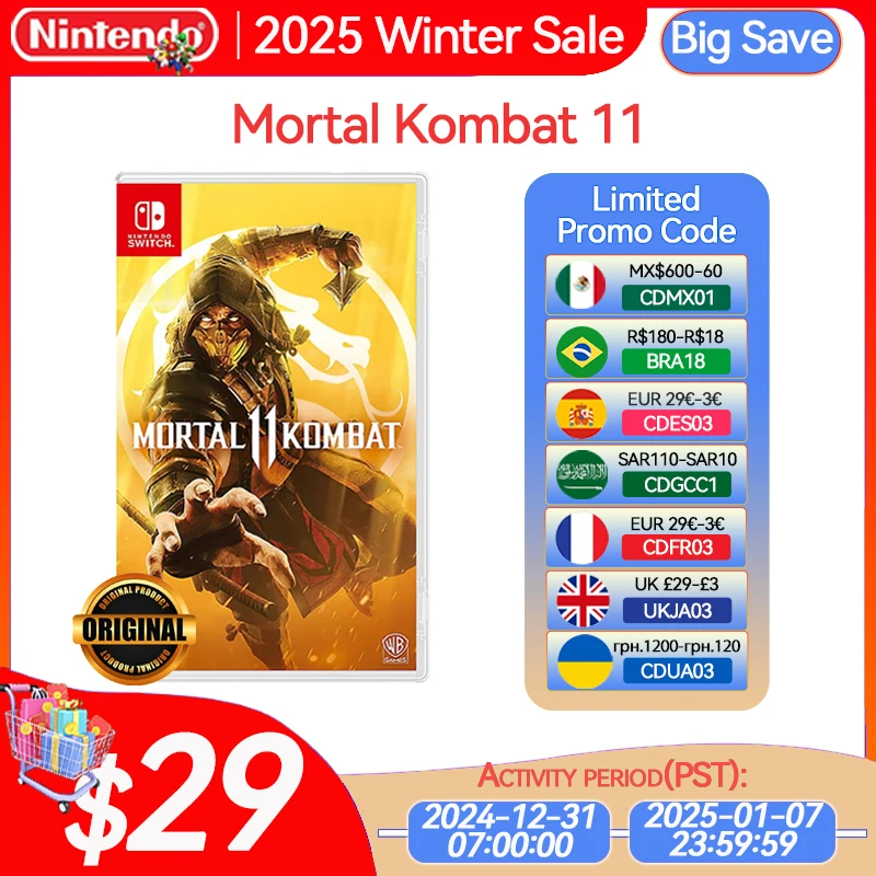 Nintendo Switch Mortal Kombat 11 Game Deals Physical for Nintendo Switch OLED Nintendo Switch Lite Nintendo Switch Game Cards