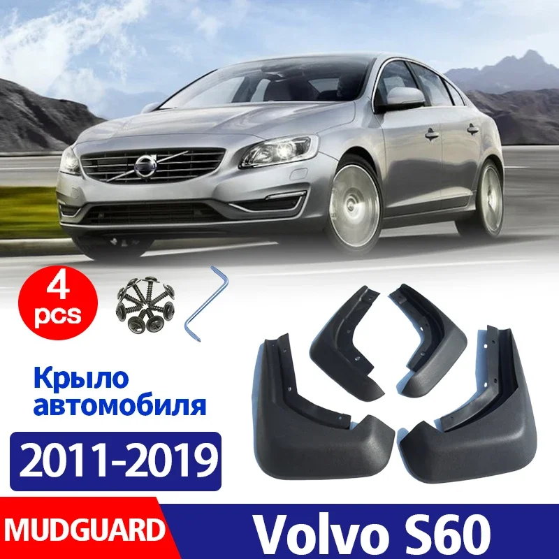 

2011 2012 2013 2014 2015 -2019 FOR Volvo S60 Mudguard Fender Mud Flaps Guards Splash Mudflaps Car Accessories Front Rear 4pcs