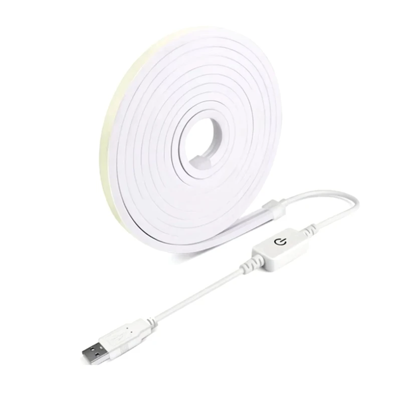 ABKP-2M usb 5v inteligente luzes de tira néon sensor toque regulável lâmpada led à prova dwaterproof água luz flexível para casa sala cozinha decoração