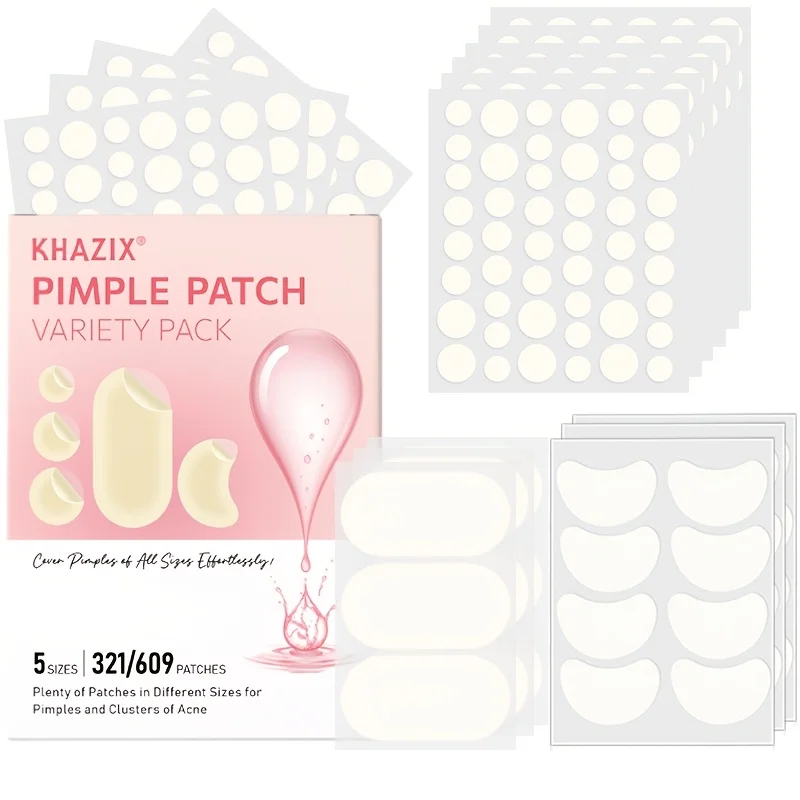 

321/609PCS Hydrocolloid Acne Patch | Blemish Coverage | Suitable for Daily Facial Care and Pre-Cosmetic Use