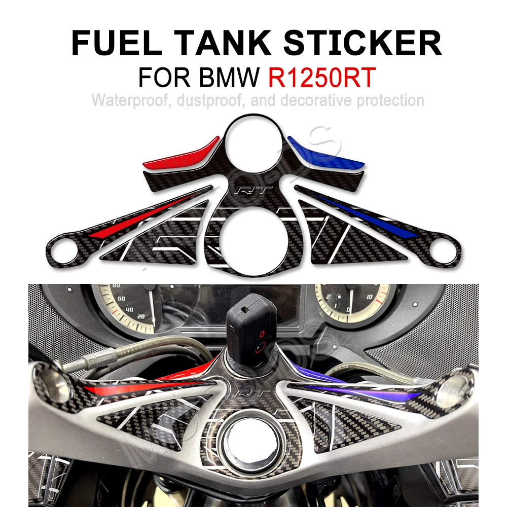 

Motorcycle Top Triple Clamp Yoke Sticker Protector Tank Pad Grips Kit Knee Stickers Fairing Fender For BMW R1250RT R 1250 RT