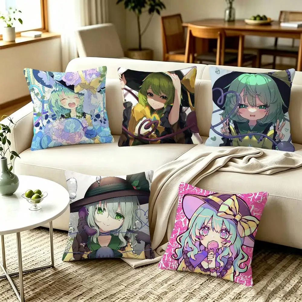 Koishi Komeiji Touhou Project   Home Sofa Cushion Covers and Aecorative Custom Pillow Covers