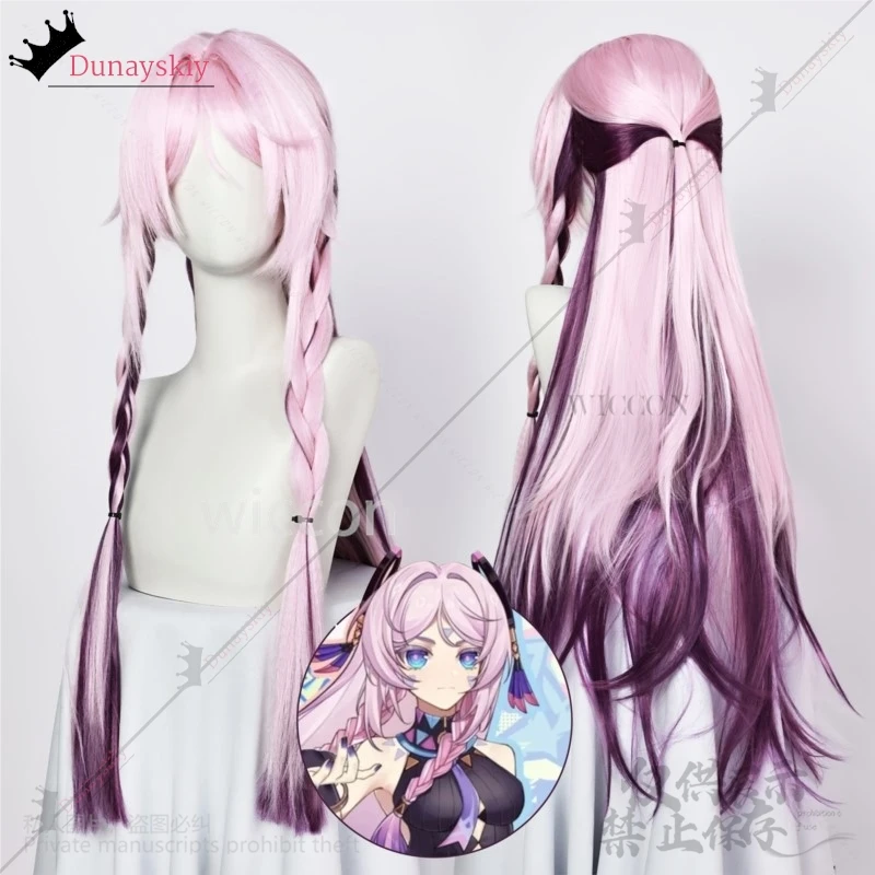 Anime Game Genshin Impact Cosplay Costume Wig Cute Pink Purple Long Hair Natlan Citlali Cos Wig Halloween Christmas Customized