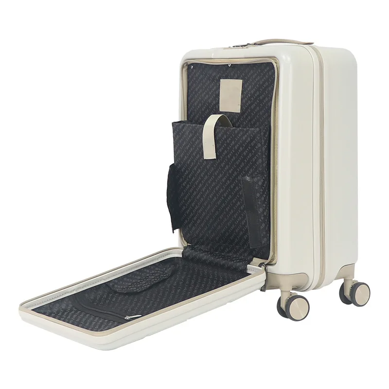 Luggage compartment front lid opening trolley box 20 inch boarding code luggage universal wheel travel box