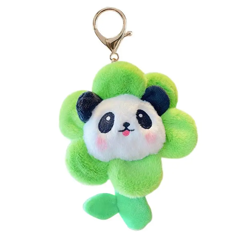 Panda Keychain Drawstring Mini Panda Keychain Soft Panda Plush Toy Multifunctional Stuffed Animal Keychains For Backpacks