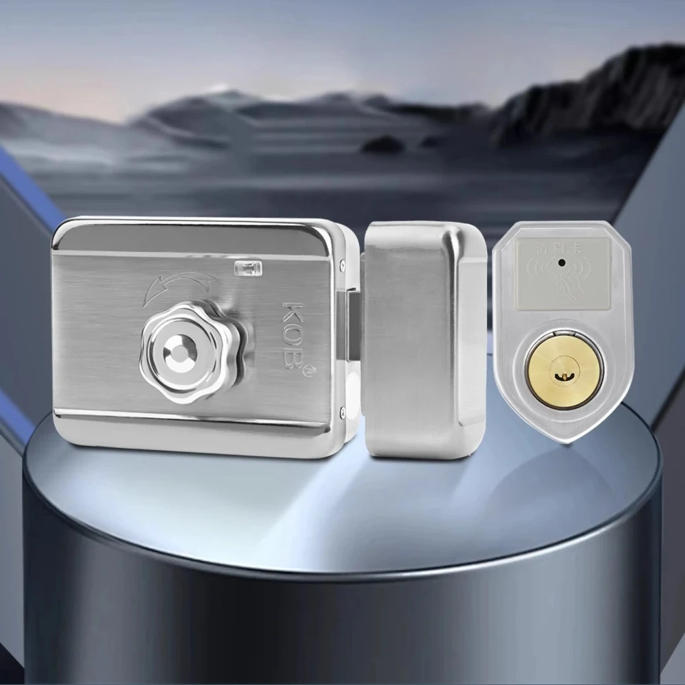 

KOB Wireless Electronic Control Lock Card Swiping Integrated Lock Electronic Remote Control Access Control System Iron Door Lock