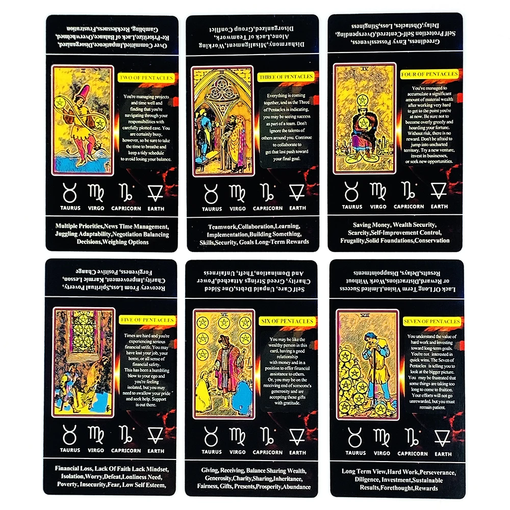 الأكثر مبيعا بطاقات التارو A 78 سطح السفينة الإنجليزية العرافة الطبعة بوراد الأسرة جمع أرواق لعب هدايا عيد الميلاد والعام الجديد #5