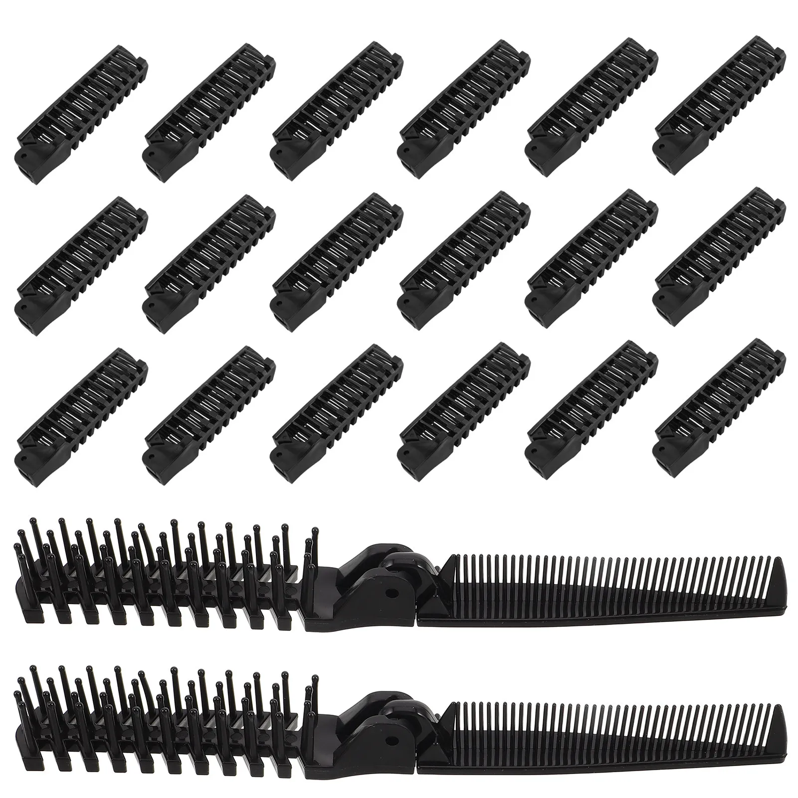 

20Pcs Folding Comb Portable Foldable Hair Brush with Beaded Teeth for Travel Styling Gentle Scalp Care Smooth -Free