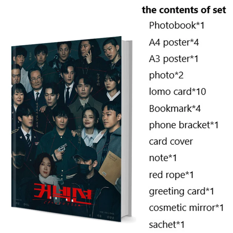 Connection Seong Ji Sung Ji Cho Han Gyeol Mi-do Jeon Photobook Set With Poster Lomo Card Bookmark Badge Photo Album Art Book