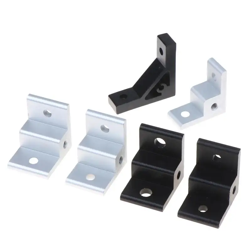Aluminum Profile Corner Code Anchor Wheel Connector Right-angle Extrusion Foot Pad Mounting Bracket For 20/30/40 Alu Profiles