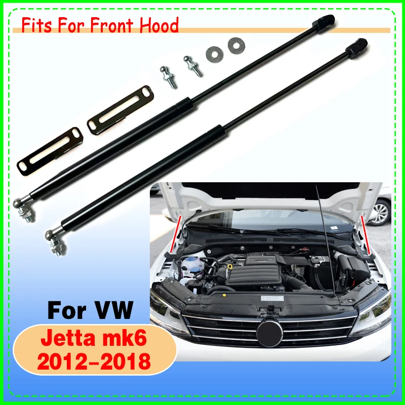 

1 Set Gas Struts For Volkswagen VW Jetta Sagitar (A6) 2012-2018 Front Hood Bonnet Lift Support Damper Shock Absorber Prop Rods