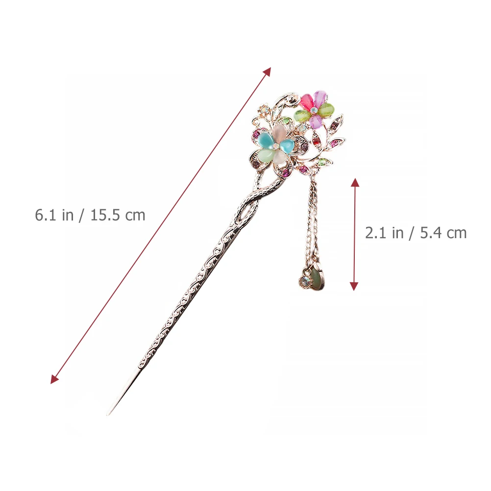 

04pcs Vintage Hairpin Accessories Women Bridal Wedding Clips Chinese Metal Hair Sticks Long Durable Elegant Design Hair Tools