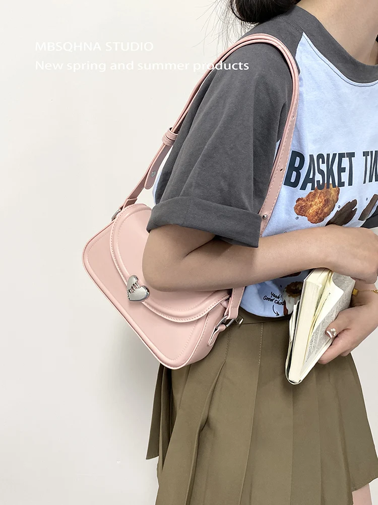 Underarm Bag For Niche Women Fashionable New Female Love Small Square Bags High-end Versatile Commuting Crossbody Shoulder Pack