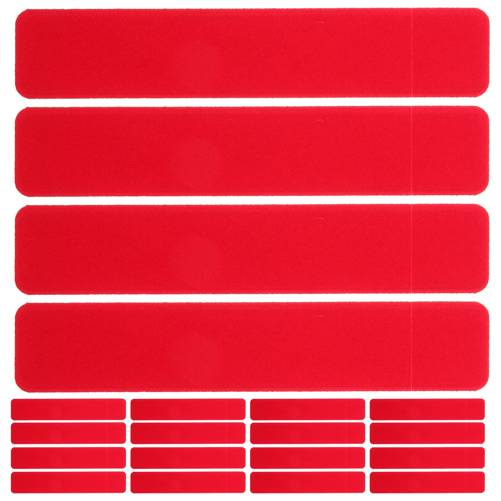 

20 Pcs Key Tag Pen Cover Protective Holder Bag Short Hair Red Cases for Single Pens