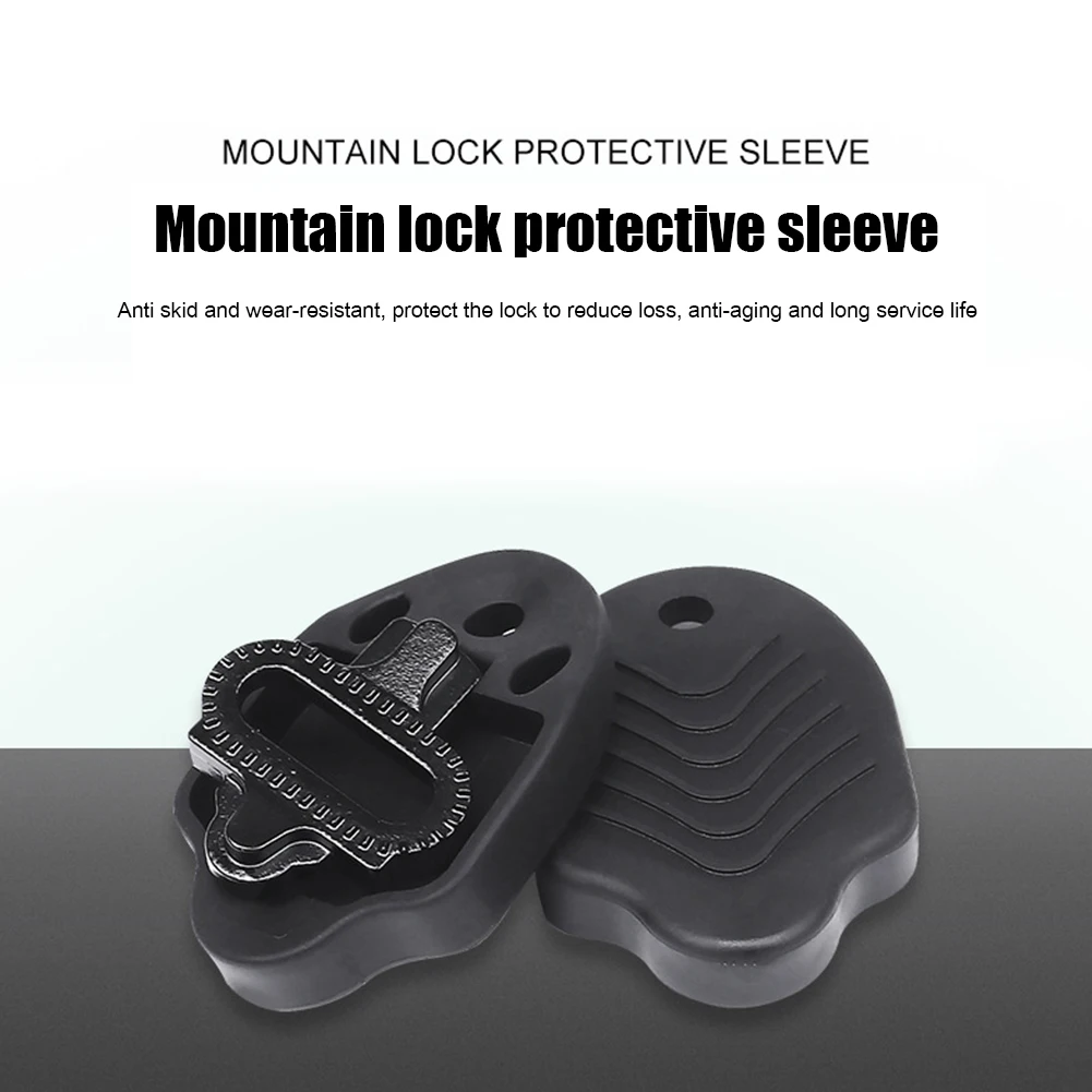 1 Pair Rubber Cleat Covers MTB Bike Self Locking Pedal Anti-Slip Cleat Protector