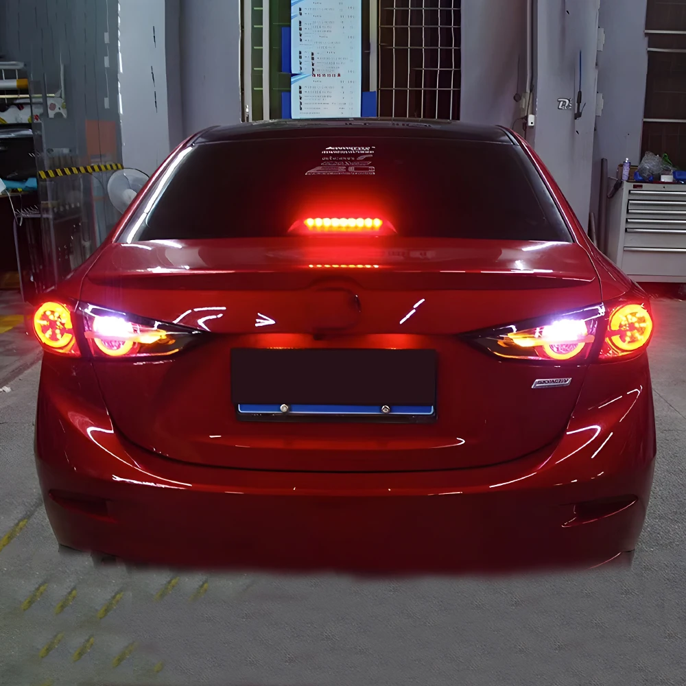

For Mazda 3 Axela 2014-2018 Car Taillight Assembly Upgrade 2020 Styling LED Dynamic Turn Auto Rear Back Lamps Accessories