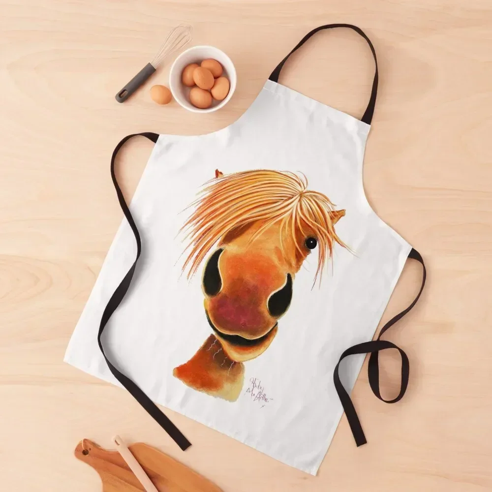 

HoRSe PRiNT ' HaPPY GiNGeR NuT ' BY SHiRLeY MacARTHuR Apron Kitchen Items Customizable Woman kitchen jacket woman Apron