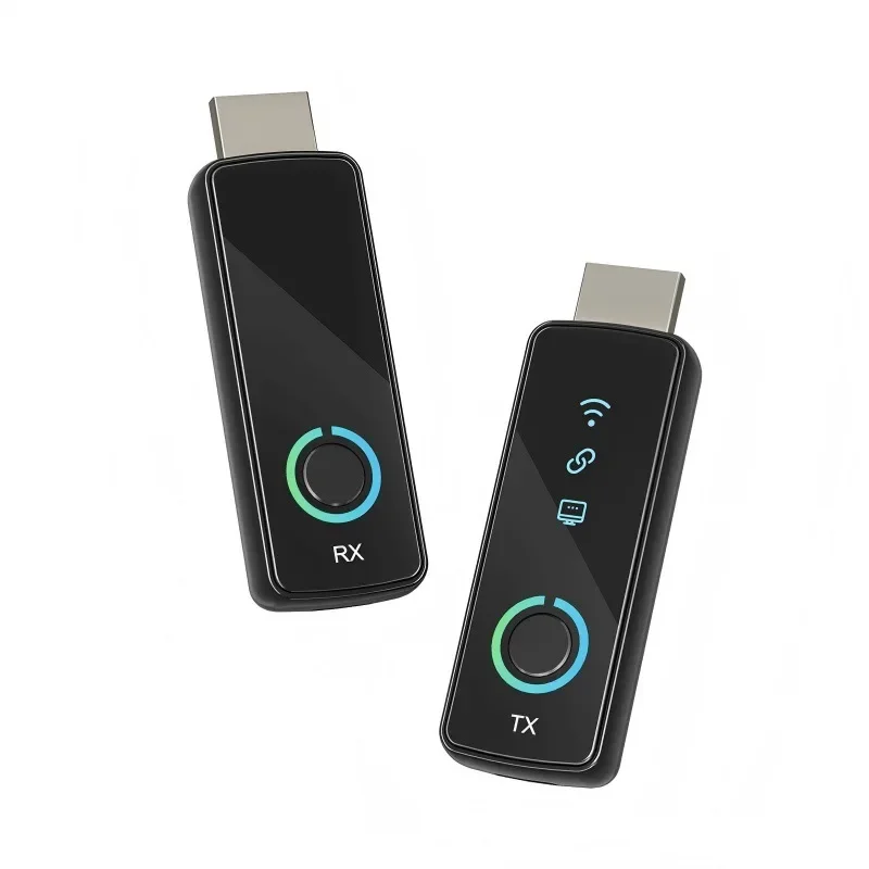 Low Latency 50 Meter Wireless HDMI Extender, 1080P Mini Wireless Screen Mirroring Adapter Without Stuttering