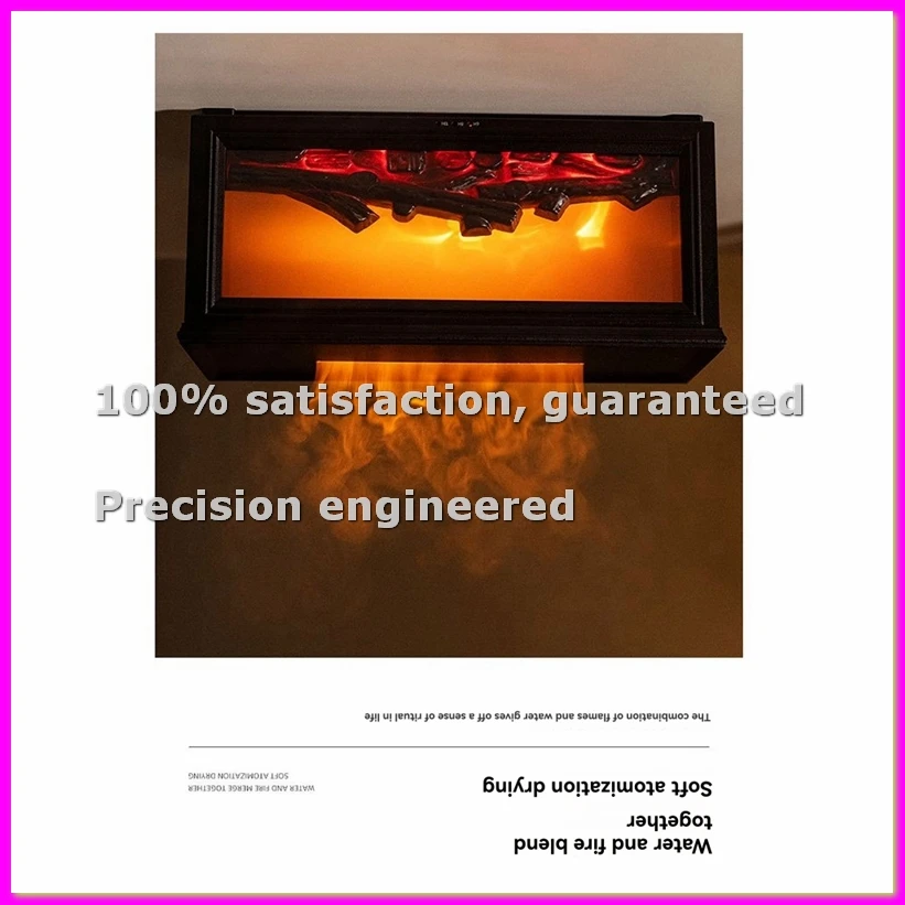 

Аромадиффузор-имитация камина с эффектом пламени, безводный увлажнитель с автоотключением, пультом ДУ и реалистичной ночной подсветкой, B-ABLA